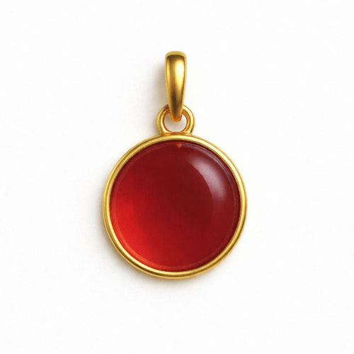 Carnelian Double Flip Pendant (Round)