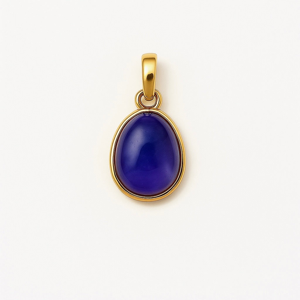 Petit pendentif double retournement en tanzanite