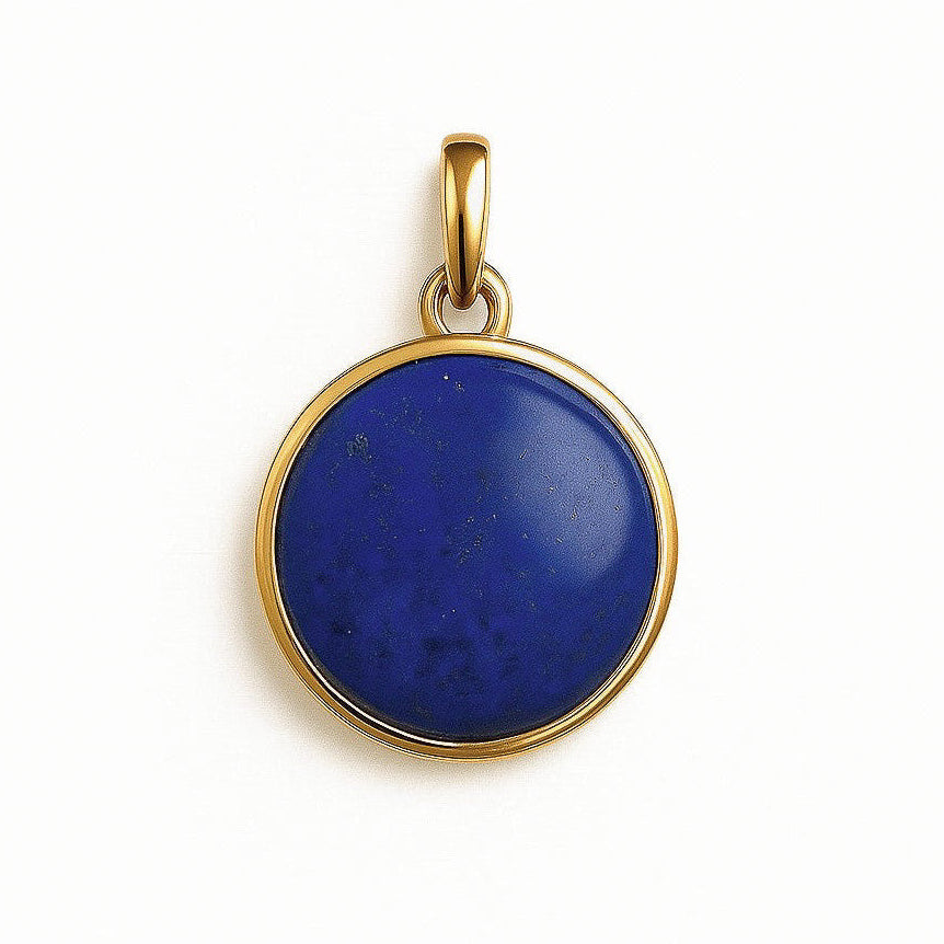 Lapis Lazuli Double Flip Pendant (Round)