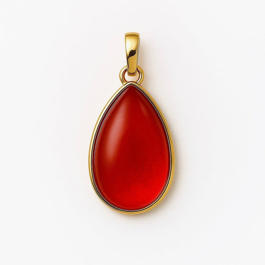 Carnelian Double Flip Pendant (Pear)