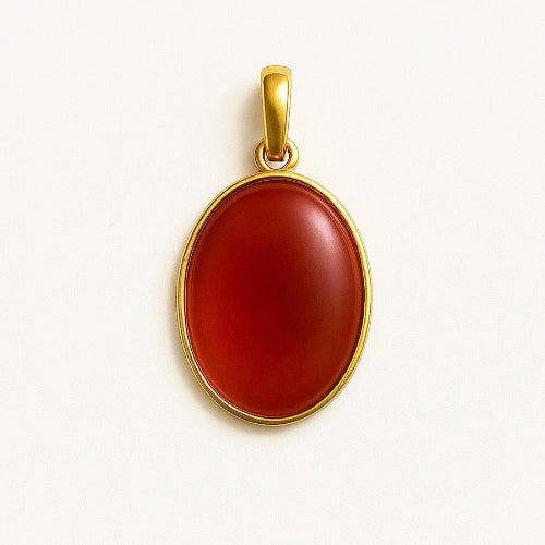 Carnelian Double Flip Pendant (Oval)