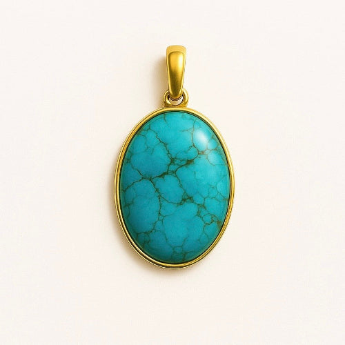Turquoise Double Flip Pendant (Oval)