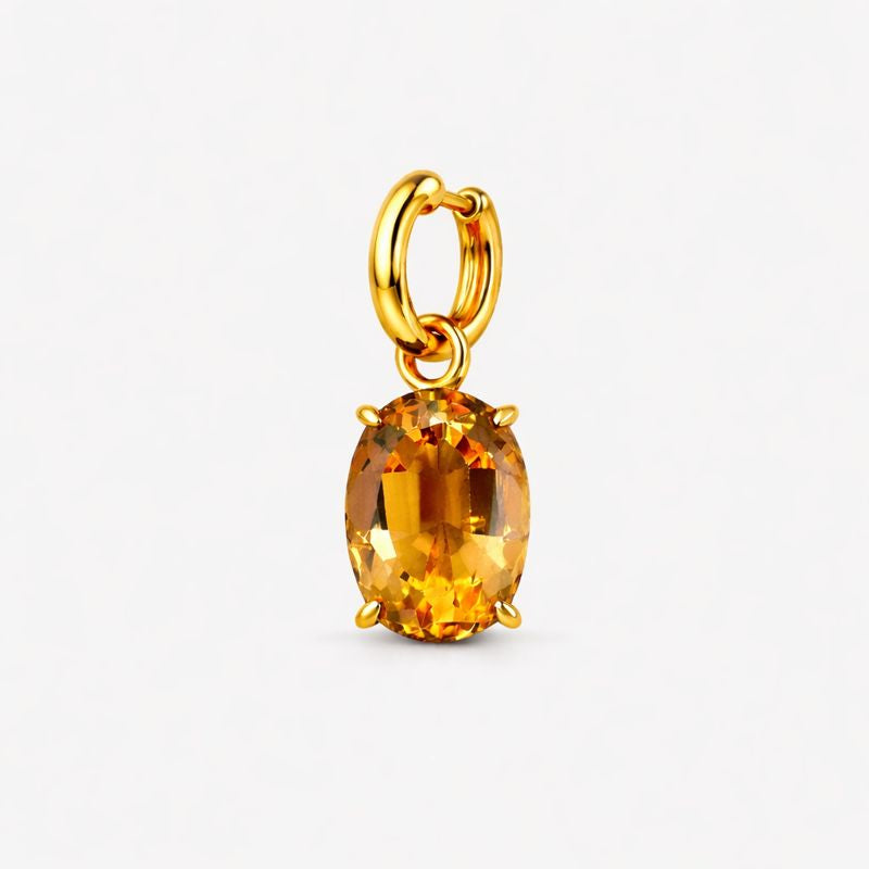 Citrine Single Mini Ear Pendant