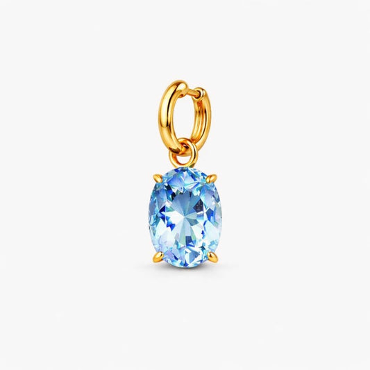 Blue Topaz Single Mini Ear Pendant