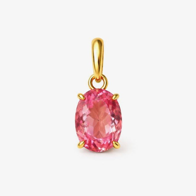 Padparadscha Sapphire Double Flip Pendant