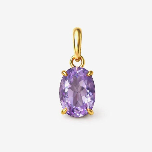 Purple Amethyst Double Flip Pendant