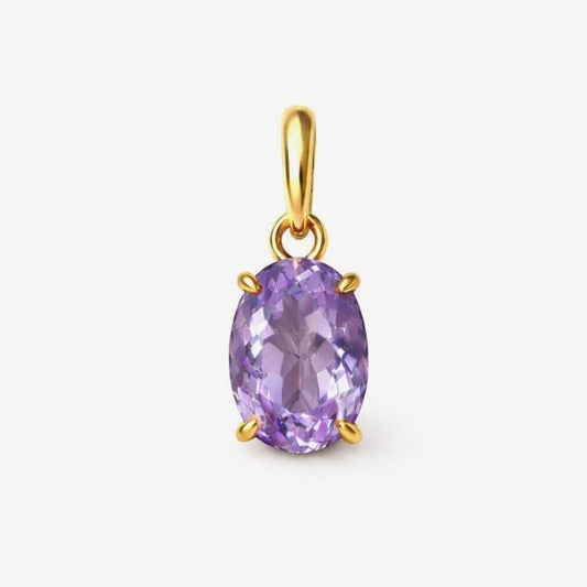 Purple Amethyst Double Flip Pendant