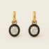 Pendentifs d'oreilles mini en oxyx avec diamant