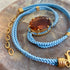 Madeira Citrine Silk Cord Pendant - Light Blue