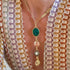 Green Amethyst Double Flip Pendant